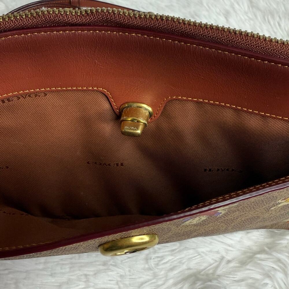 COACH Polly Crossbody In Signature Canvas - Picture 6 of 14